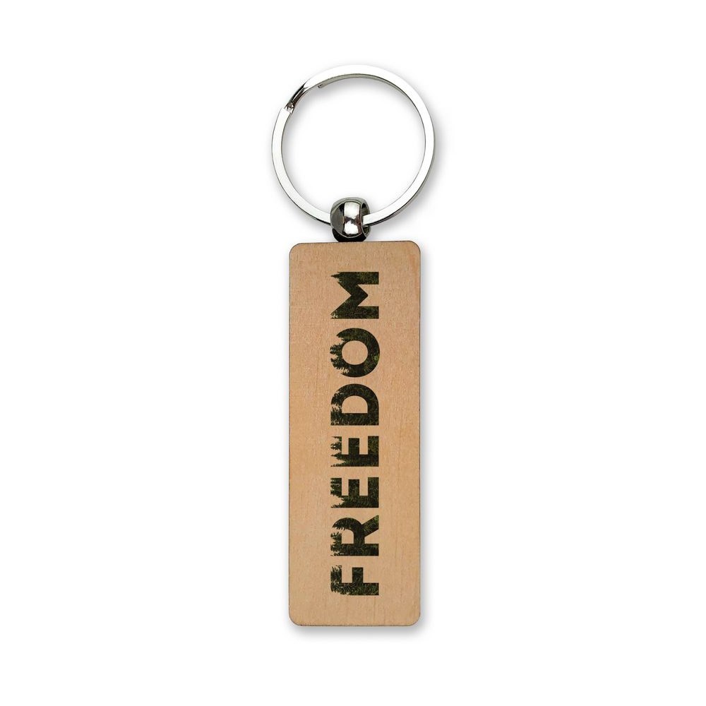 Брелок дерев'яний "Свобода/Freedom" 2,5х8 см.