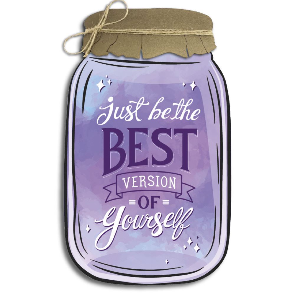 Декоративна дерев'яна табличка «Банка» "Just be the best version of yourself"
