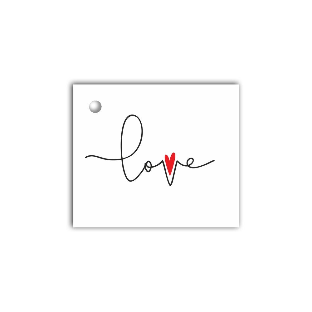 Листівка-візитка до подарунку "Love" (пульс)