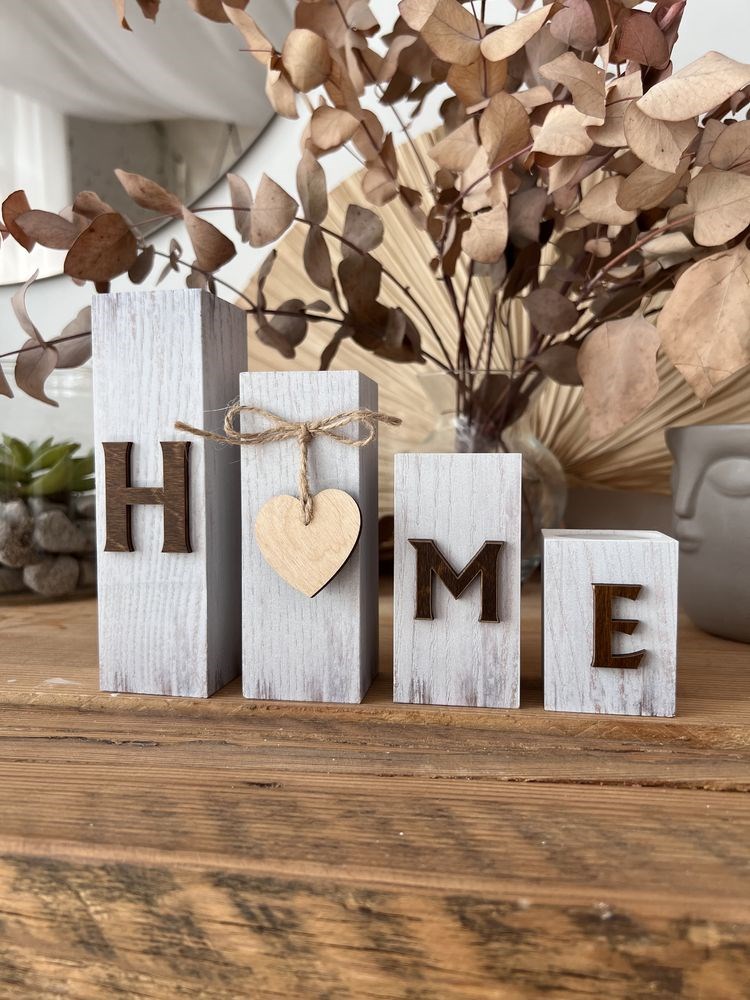 Набор подсвечников деревянных "Home" 4 шт.