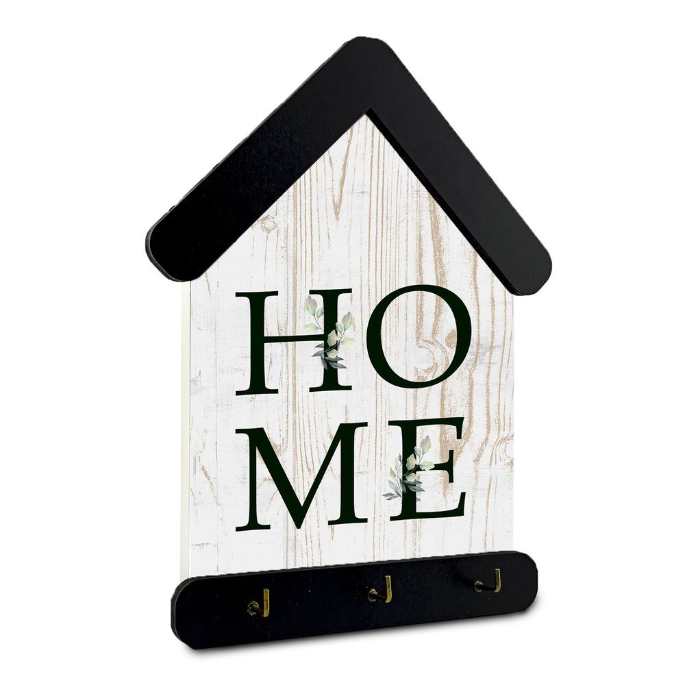 Декоративна дерев'яна ключниця-хатка 15х24 см "Home"