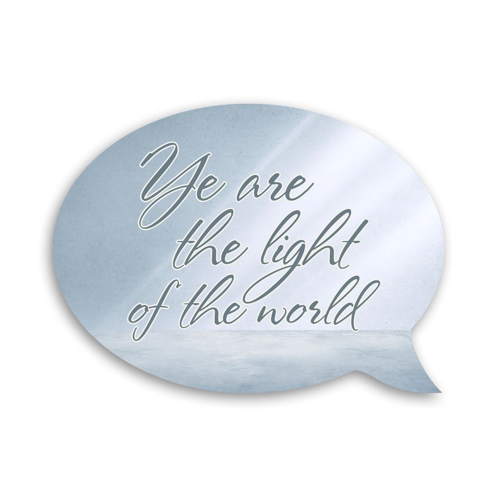 Декоративний дерев'яний магнит-выслов "You are the light