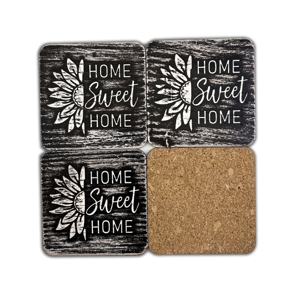 Набір костерів 4 шт. Home sweet home (соняшник)