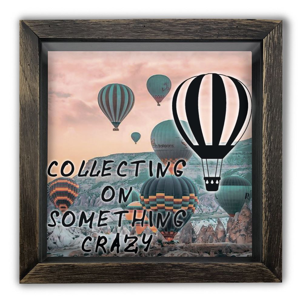 Дерев'яна копілка (скарбничка) 20 20 см "Collecting for something crazy"