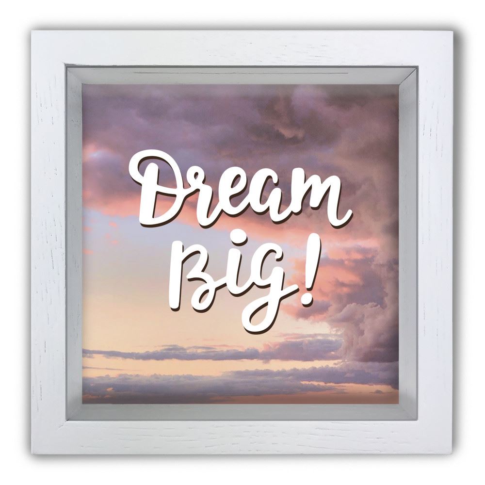 Деревянная копилка 20 20 см "Dream big"
