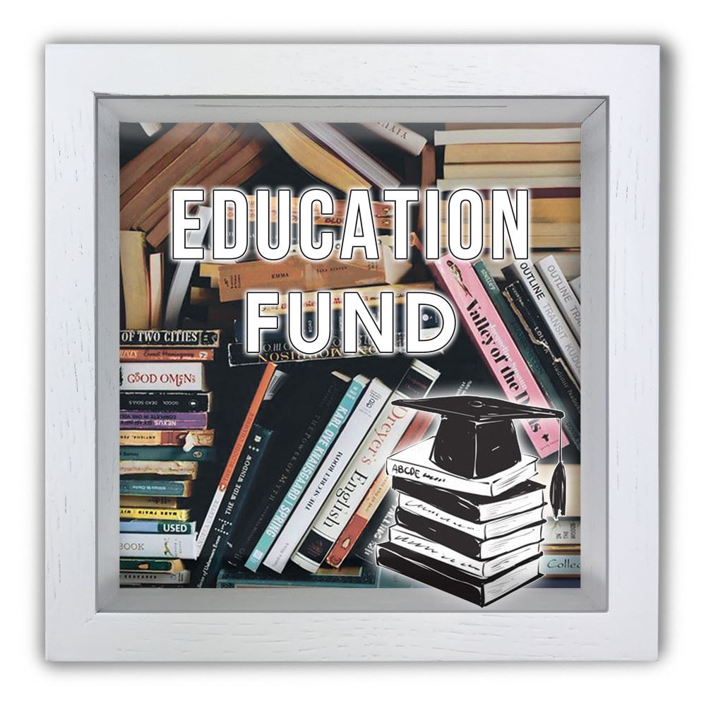 Деревянная копилка 20 20 см "Education fund"