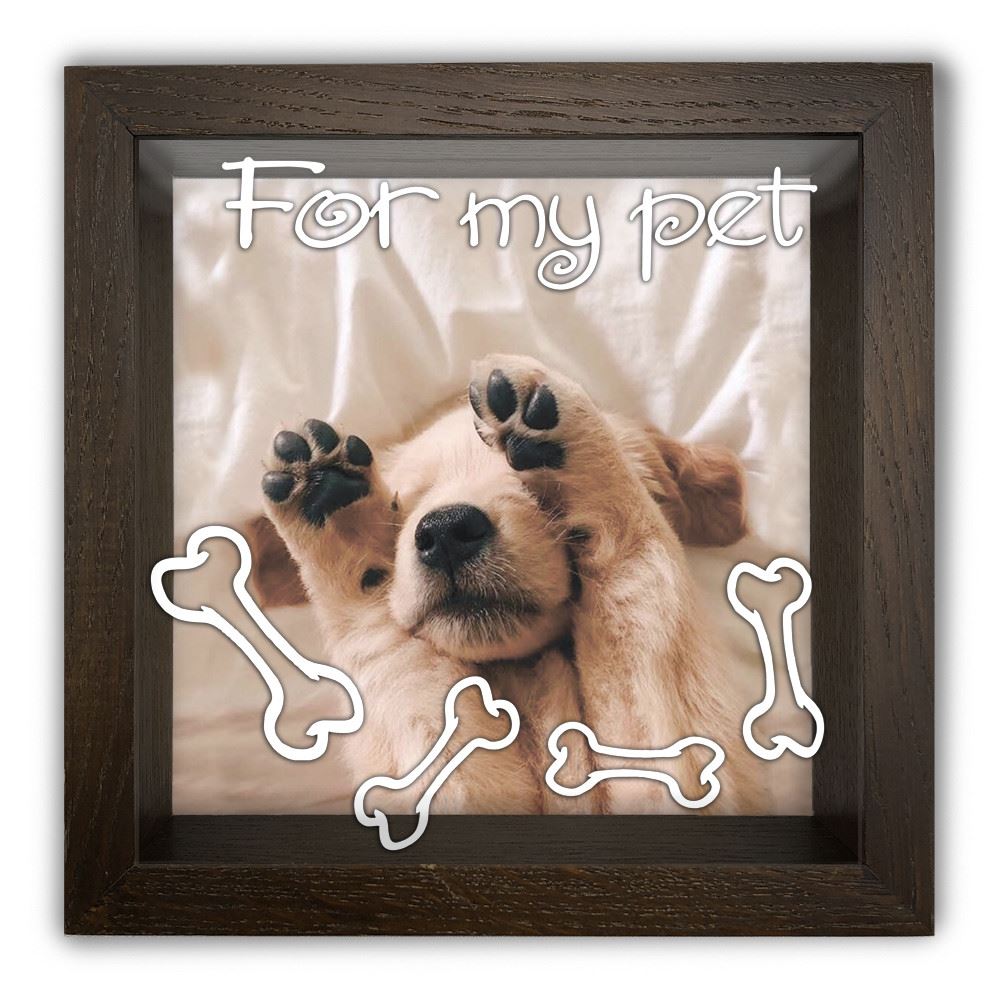 Деревянная копилка 20 20 см "For my pet"
