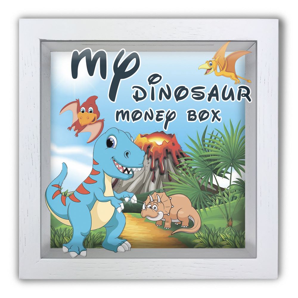 Деревянная копилка 20 20 см "My dinosaur money box"