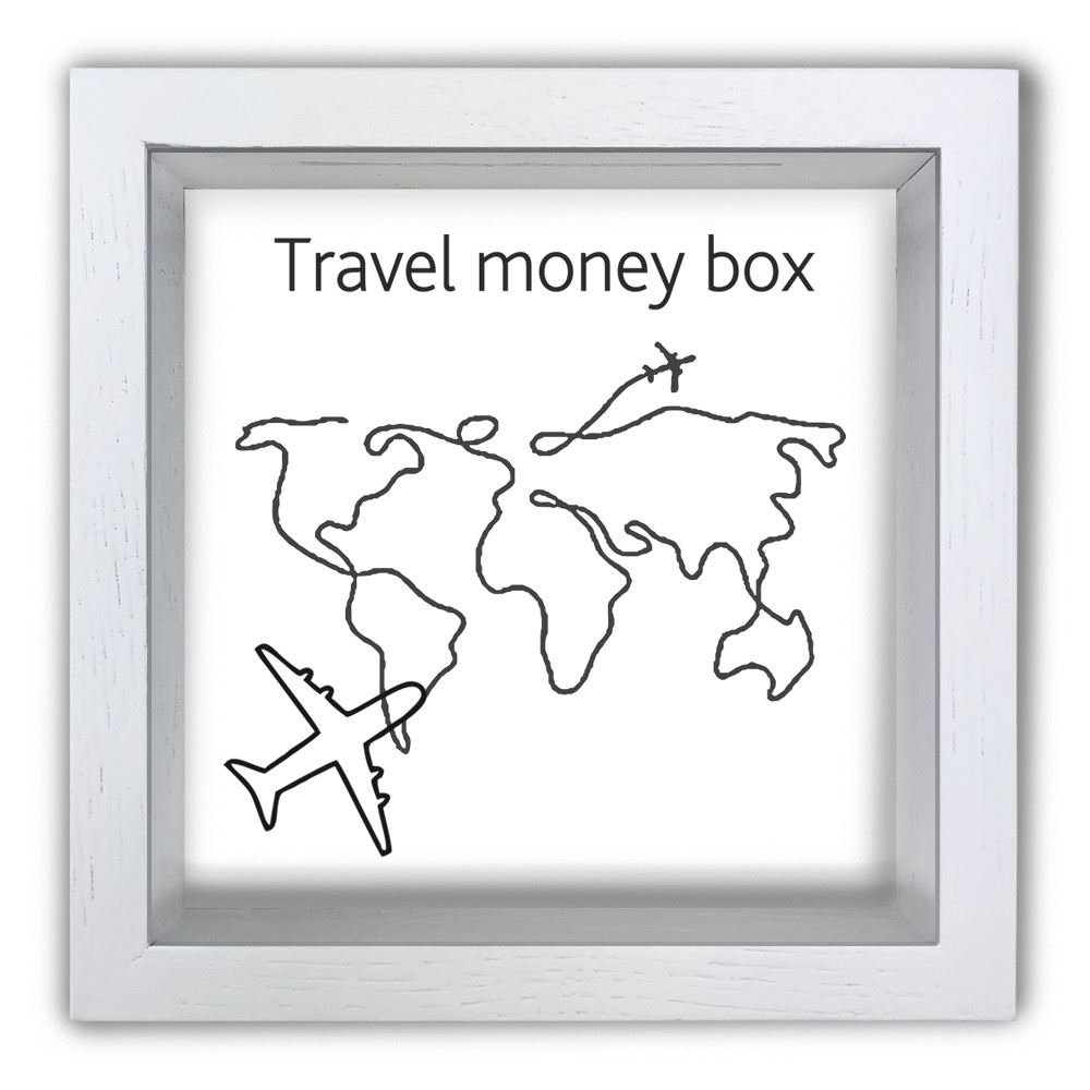 Деревянная копилка 20 20 см "Travel money box"