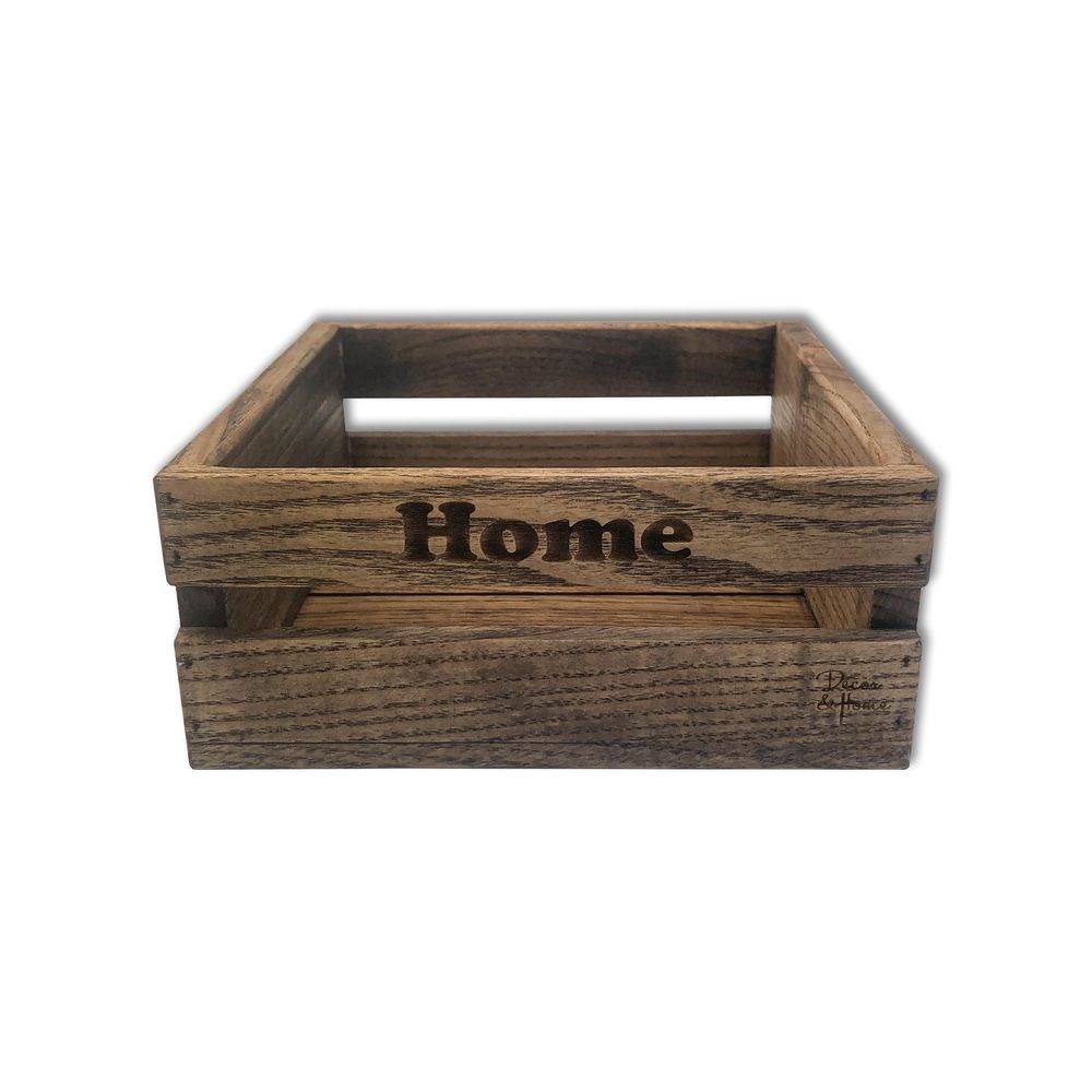 Ящик декоративний дерев'яний "Home" 15,5х15,5 см (дерево)