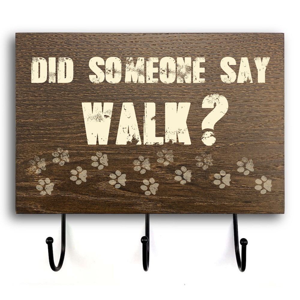 Wooden wall hanger-hooks "Did someone say" 20х30