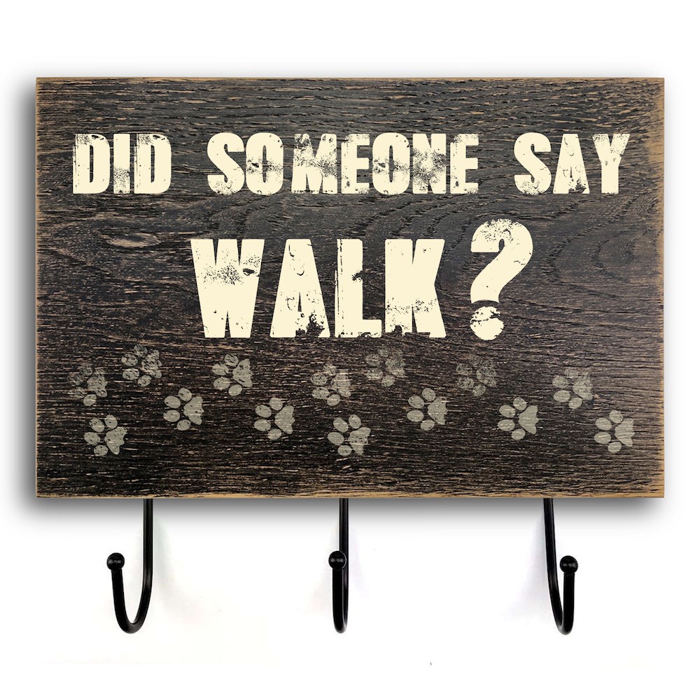 Wooden wall hanger-hooks "Did someone say" 20х30